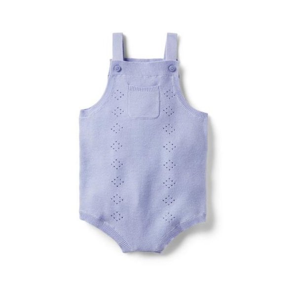 Janie & Jack BABY POINTELLE SWEATER ROMPER 3--6 MO - Picture 1 of 3